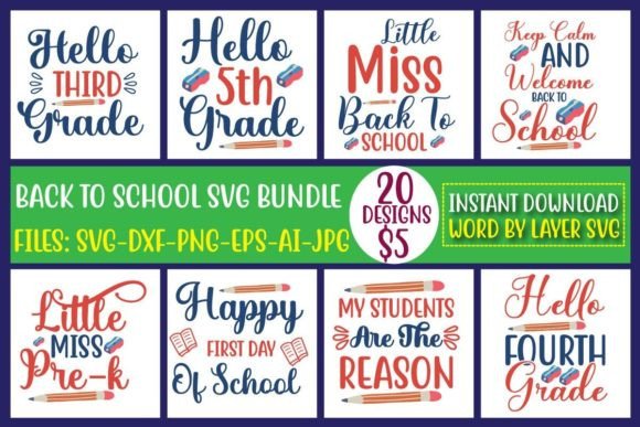 Back to School SVG Bundle Vol.6: A Practical Resource for Designers and Educators