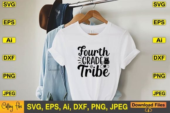 Fourth Grade Tribe SVG T-shirt Design: A Versatile Digital Asset for Educators, Crafters, and Family Celebrations