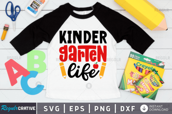 FREE Kinder Garten Life SVG Design