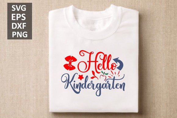 Hello Kindergarten SVG Design